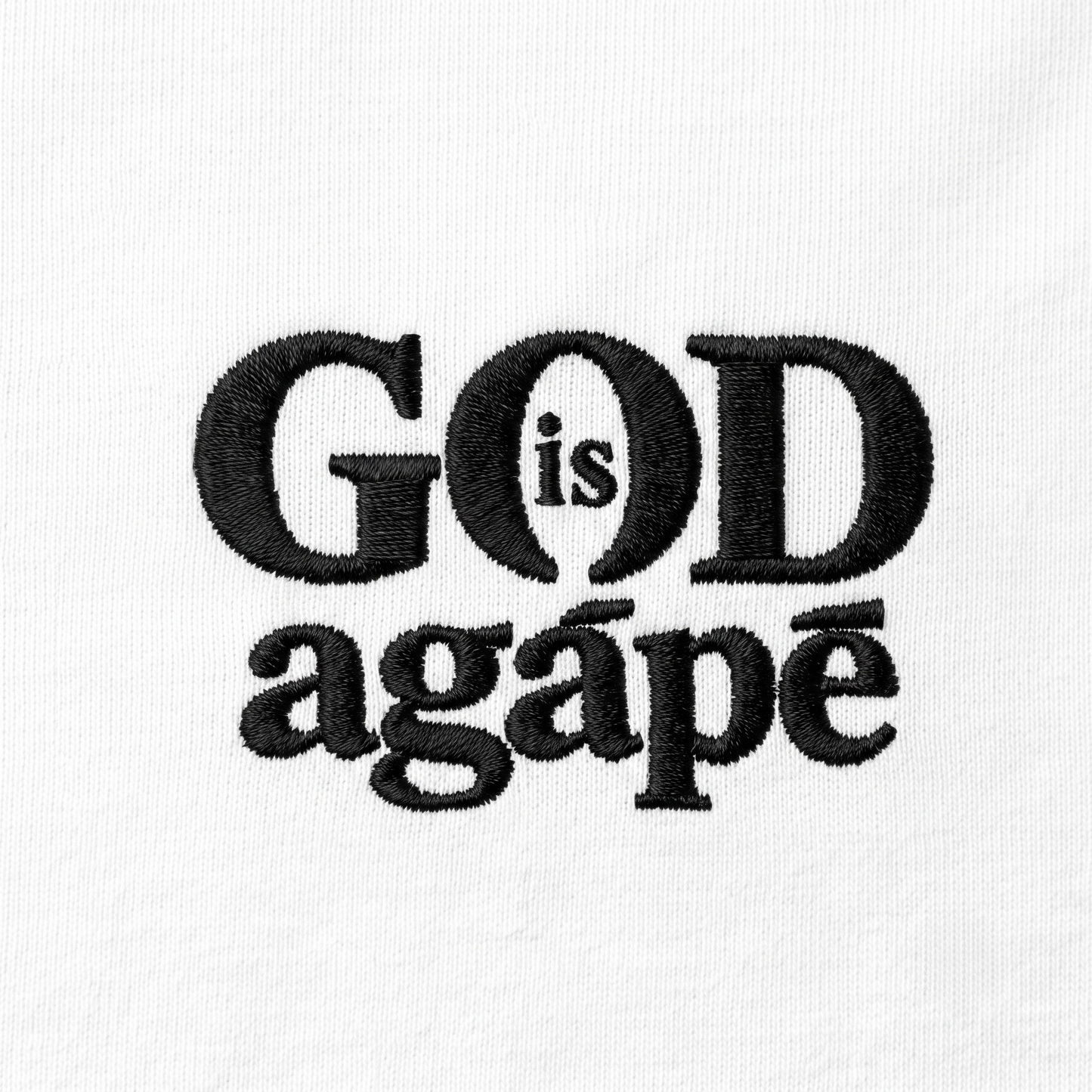 God Is Agápē — Standard Tee (White)