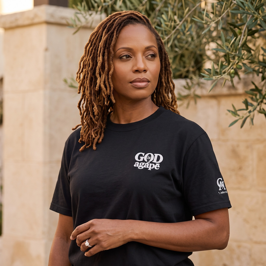 God Is Agápē — Standard Tee (Black)