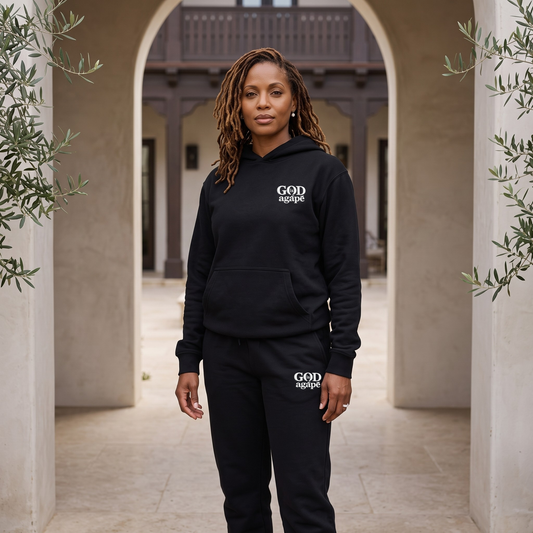 God Is Agápē — Covenant Set, Women's Fit (Black)
