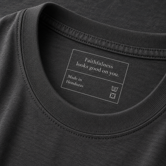 God Is Agápē — Hesed Tee (Charcoal)