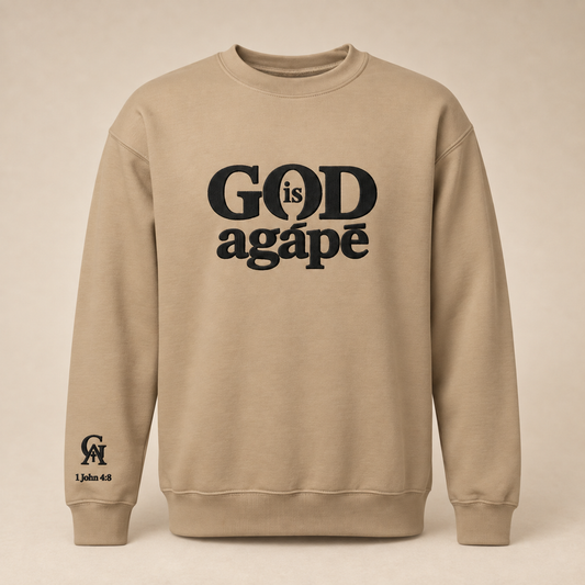 God Is Agápē — Steadfast Crew (Sand)