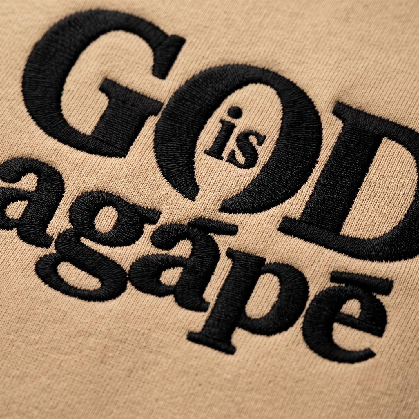 God Is Agápē — Steadfast Crew (Sand)
