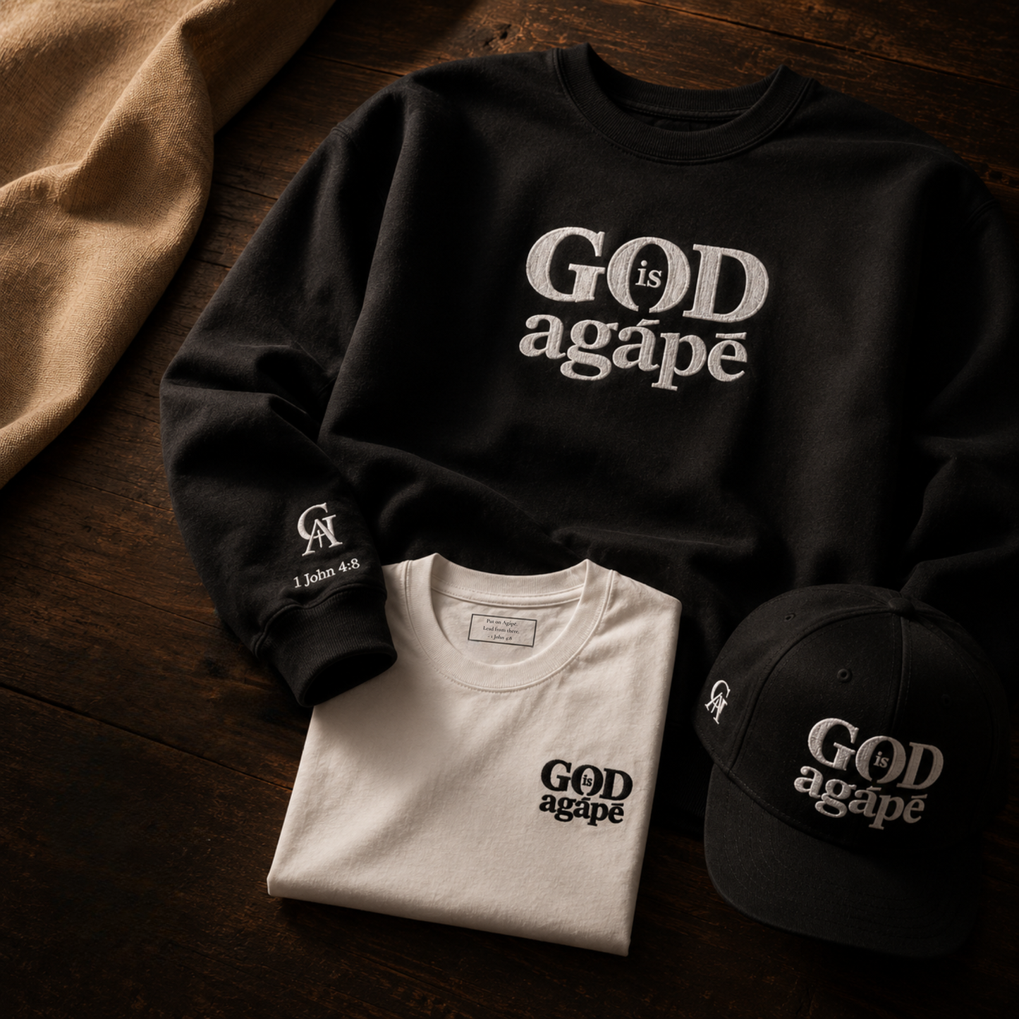 God Is Agápē — Steadfast Set (Black)