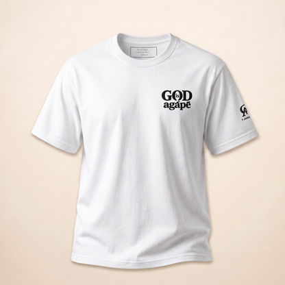 God Is Agápē — Standard Tee (White)
