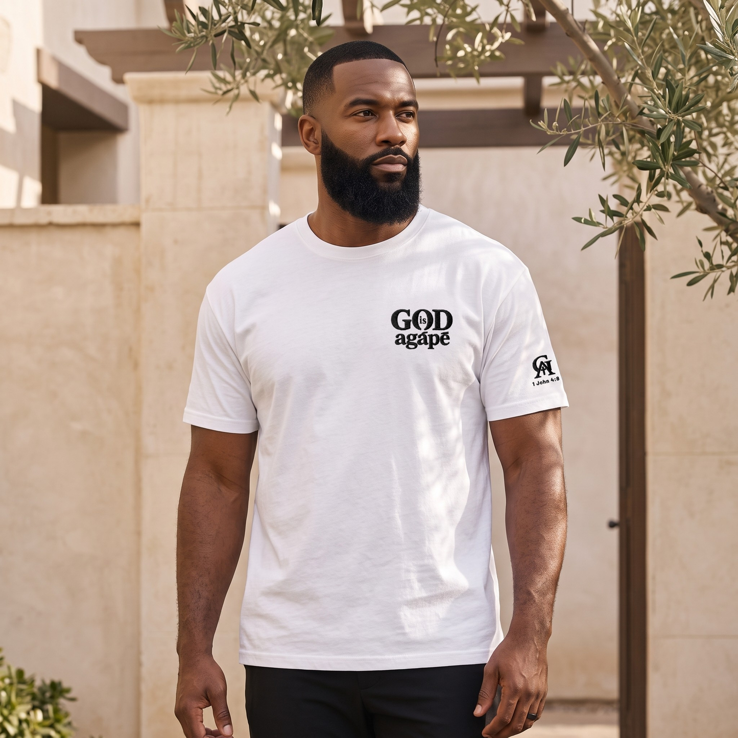 God Is Agápē — Standard Tee (White)