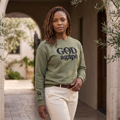God Is Agápē — Steadfast Crew (Olive)