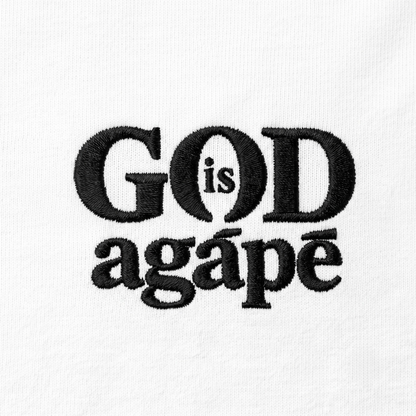 God Is Agápē — Standard Tee (White)