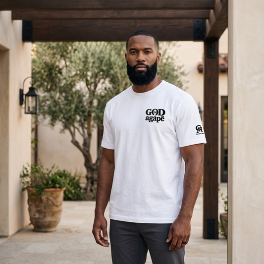 God Is Agápē — Standard Tee (White)