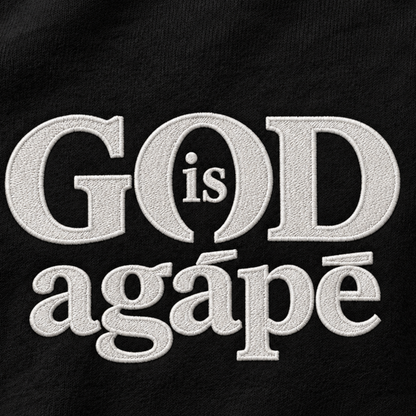 God Is Agápē — Steadfast Crew (Black)