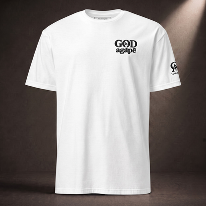 God Is Agápē — Standard Tee (White)