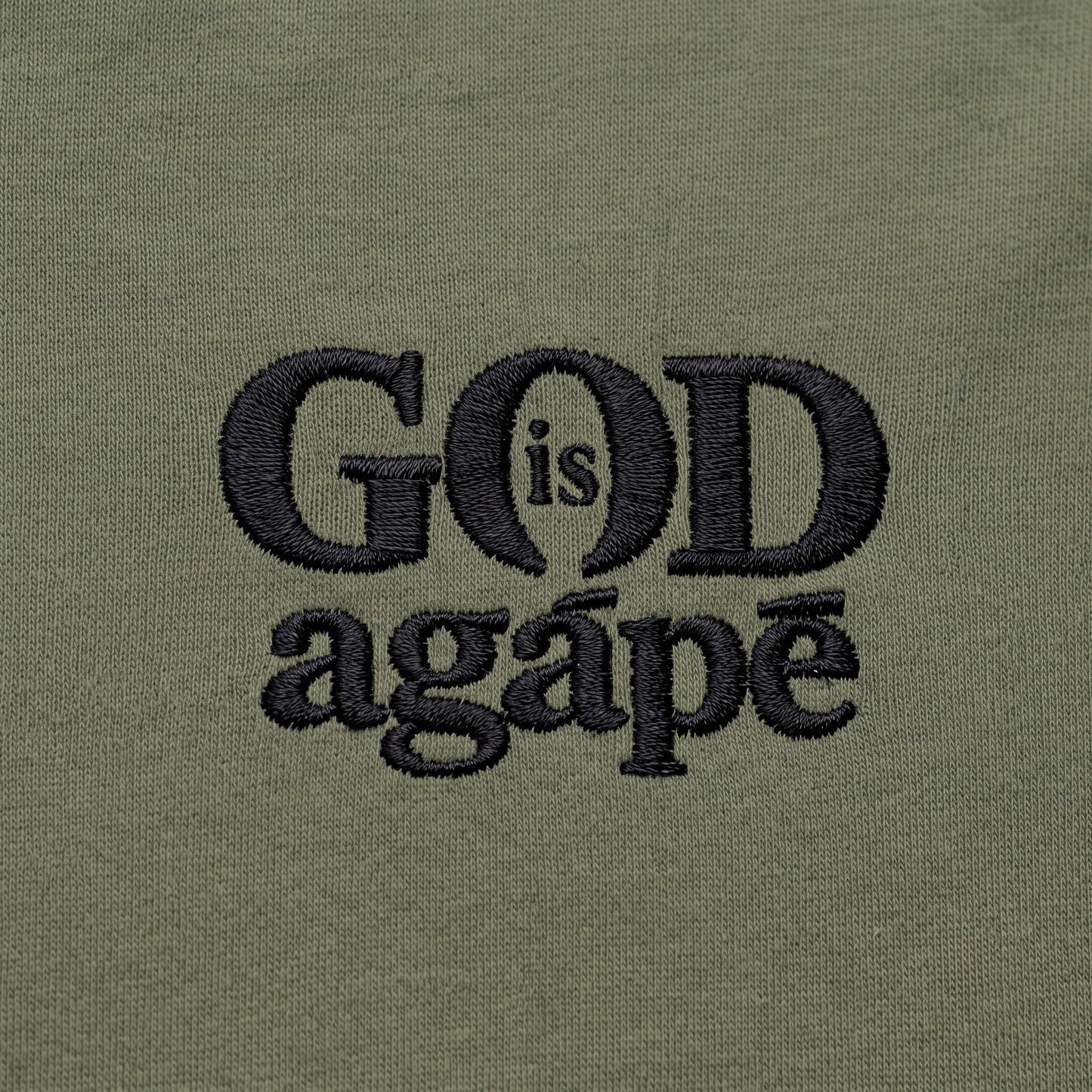 God Is Agápē — Standard Tee (Olive)