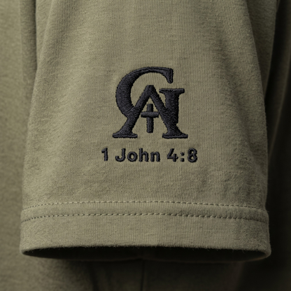 God Is Agápē — Standard Tee (Olive)