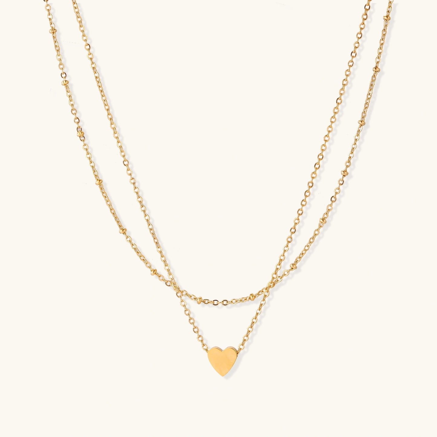 Layered Heart Necklace