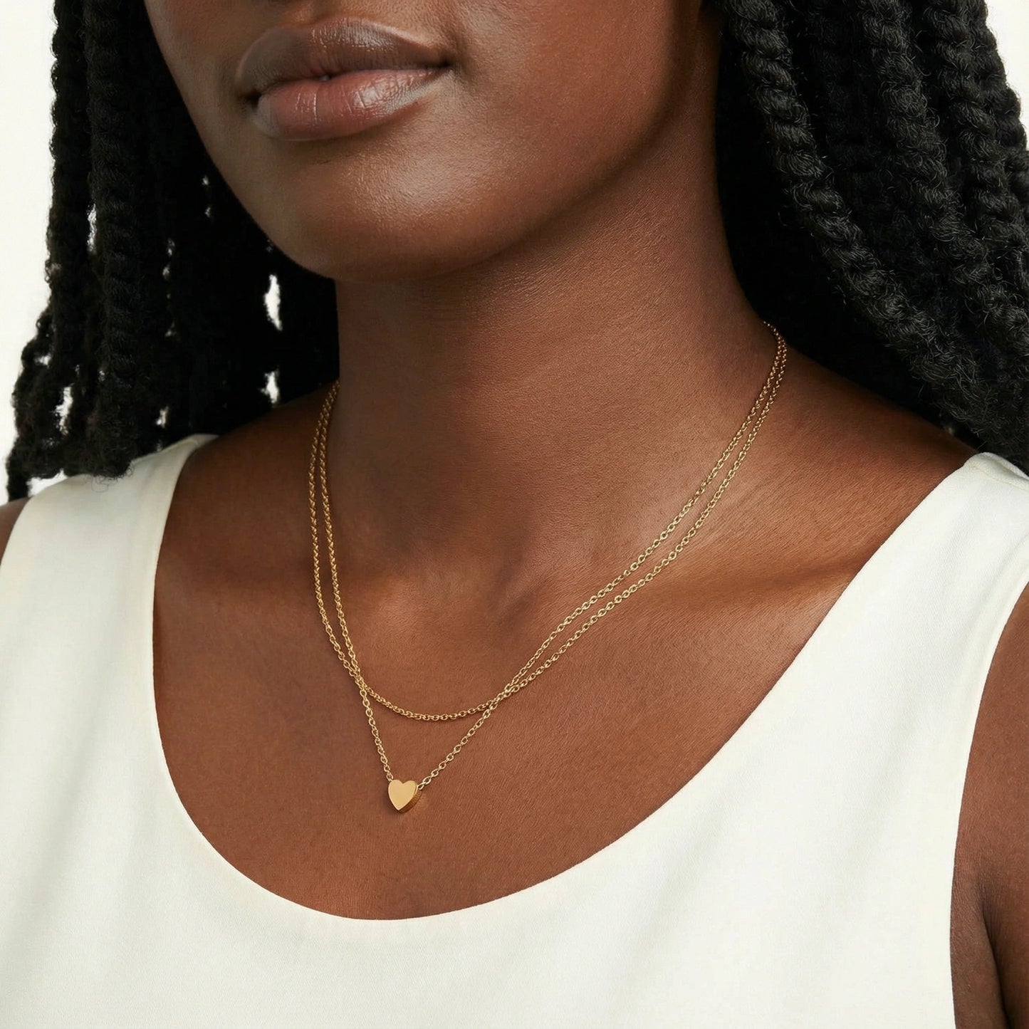 Layered Heart Necklace