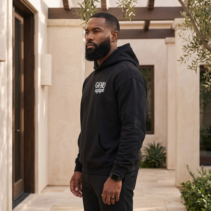 God Is Agápē — Covenant Hoodie, Oversized (Black)