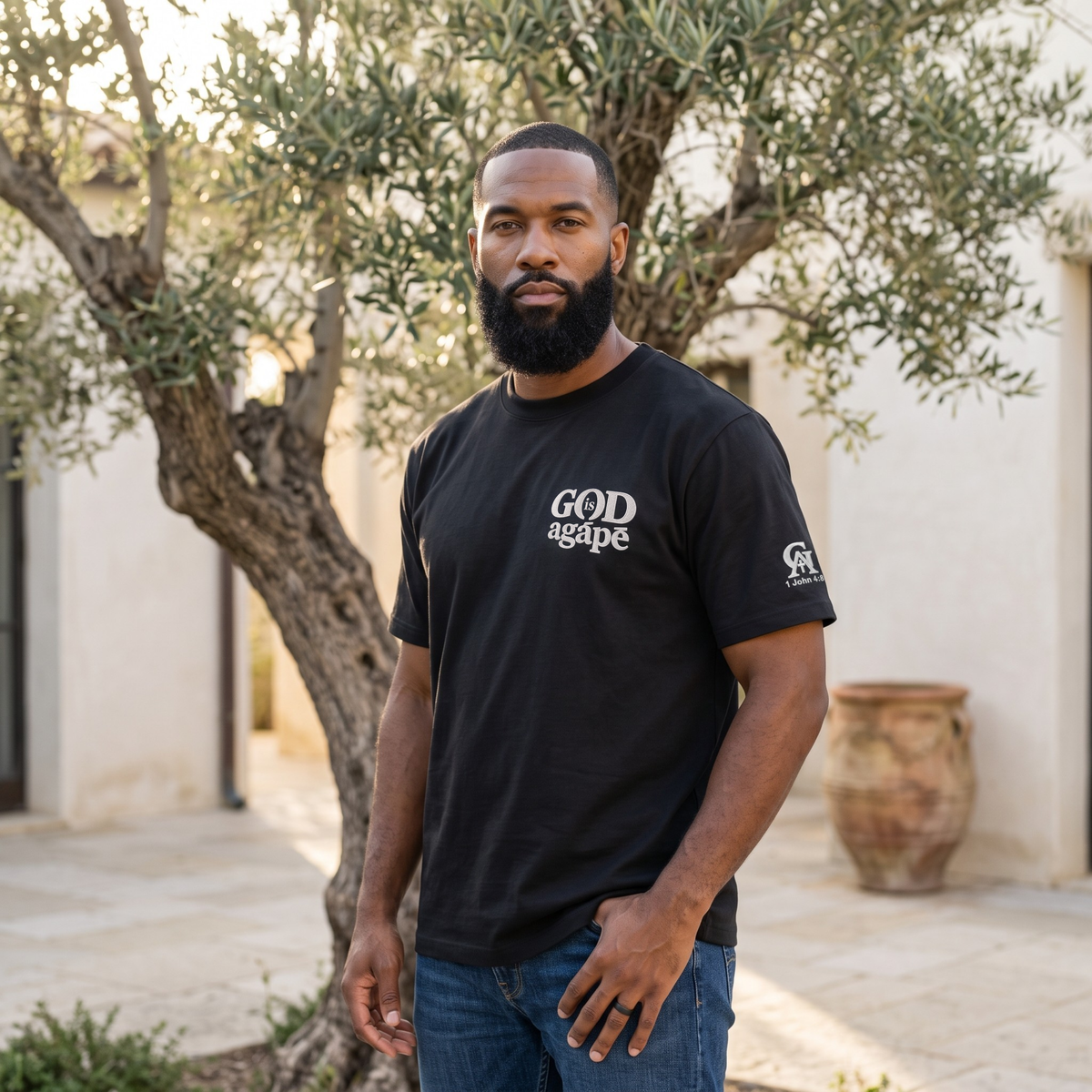 God Is Agápē — Standard Tee (Black)