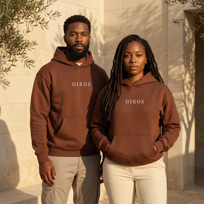 God Is Agápē — Oikos Hoodie (Chestnut)