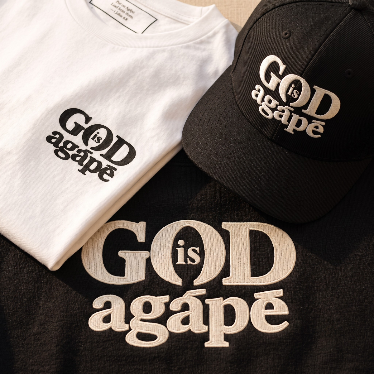 God Is Agápē — Steadfast Set (Black)