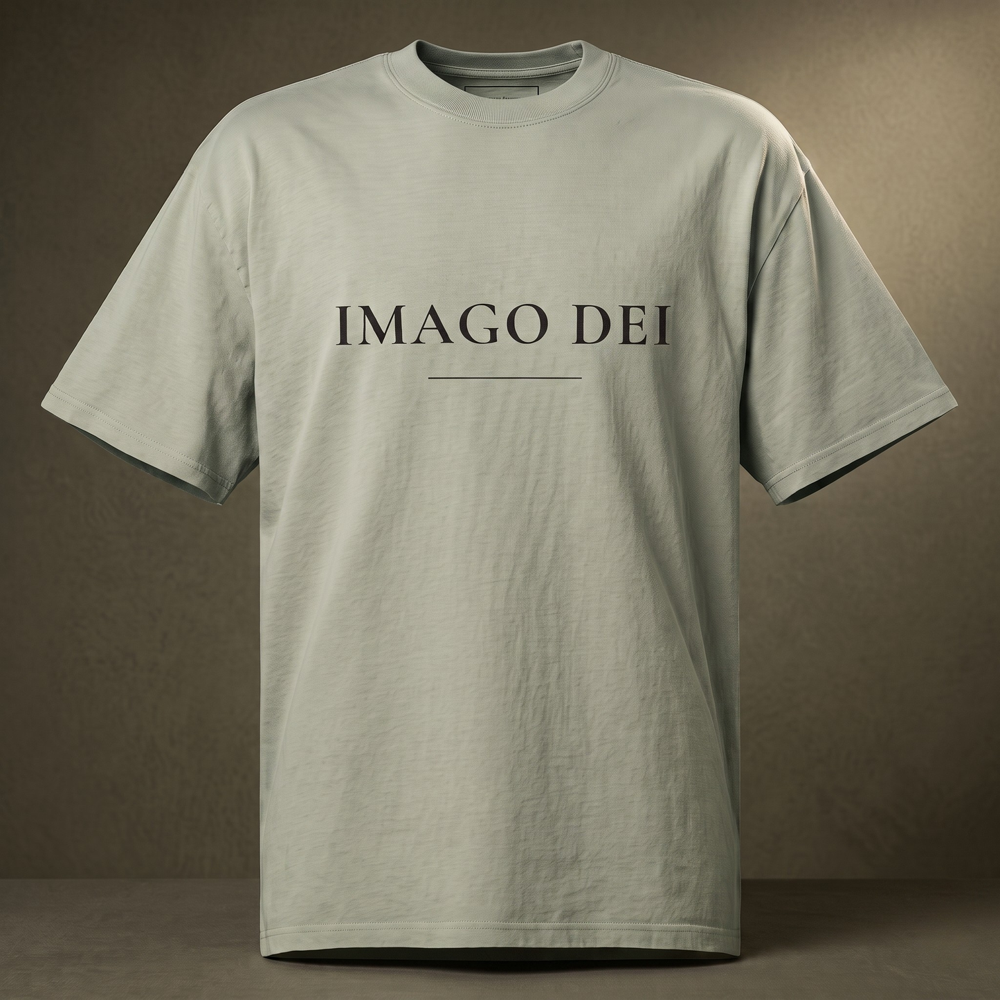 IMAGO DEI — Oversized Tee (Faded Eucalyptus)