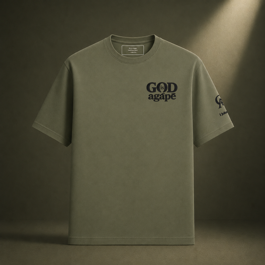 God Is Agápē — Standard Tee (Olive)