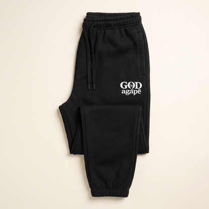 God Is Agápē — Covenant Track Pant (Black)
