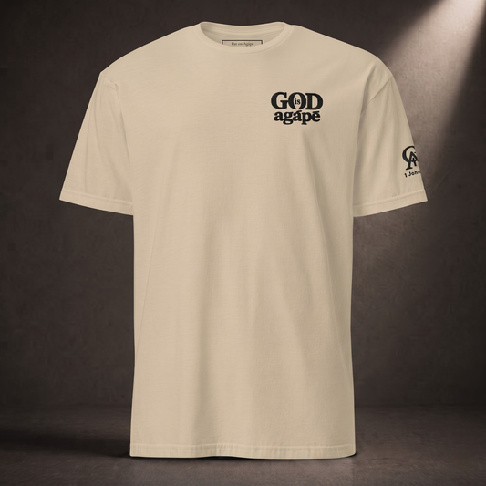 God Is Agápē — Standard Tee (Sand)