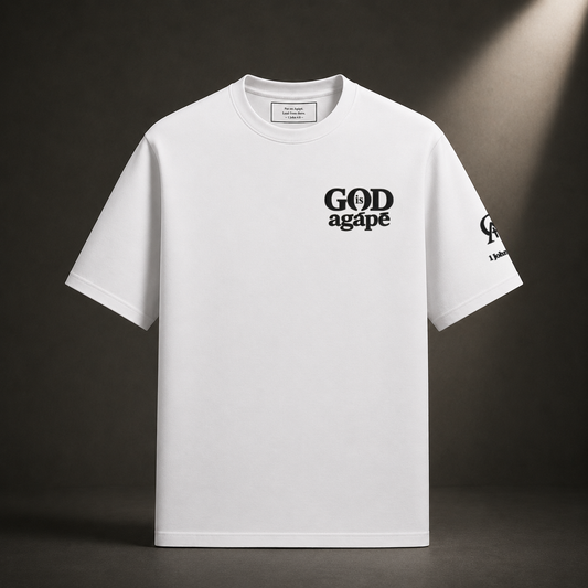 God Is Agápē — Standard Tee (White)