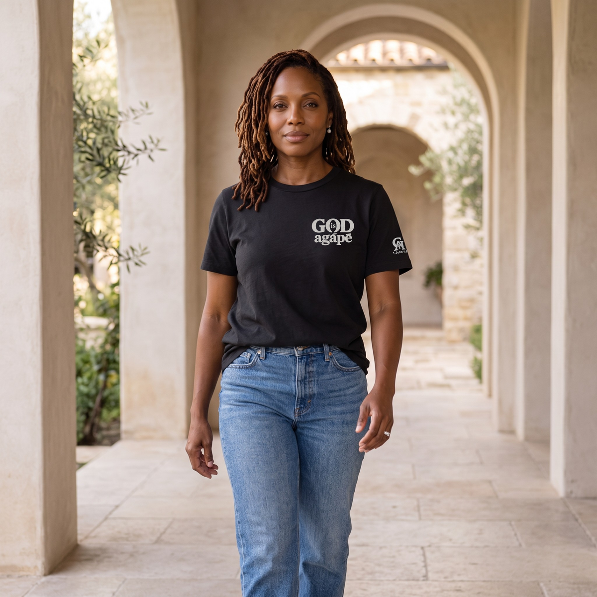 God Is Agápē — Standard Tee (Black)