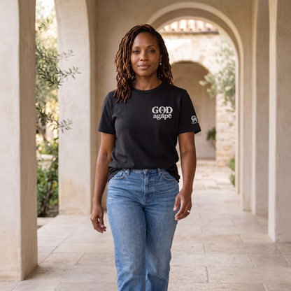 God Is Agápē — Standard Tee (Black)
