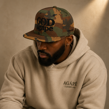 God Is Agápē Classic Snapback - Camo
