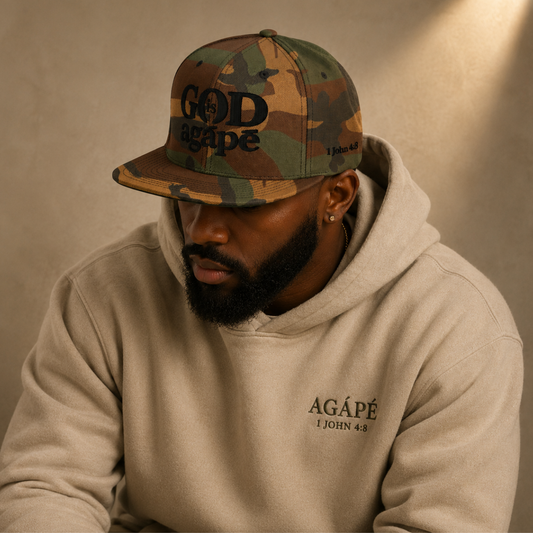 God Is Agápē Classic Snapback - Camo
