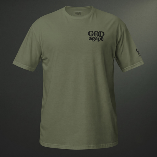 God Is Agápē — Standard Tee (Olive)