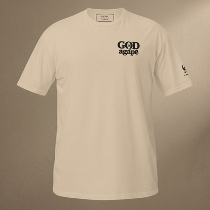 God Is Agápē — Standard Tee (Sand)