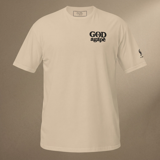 God Is Agápē — Standard Tee (Sand)