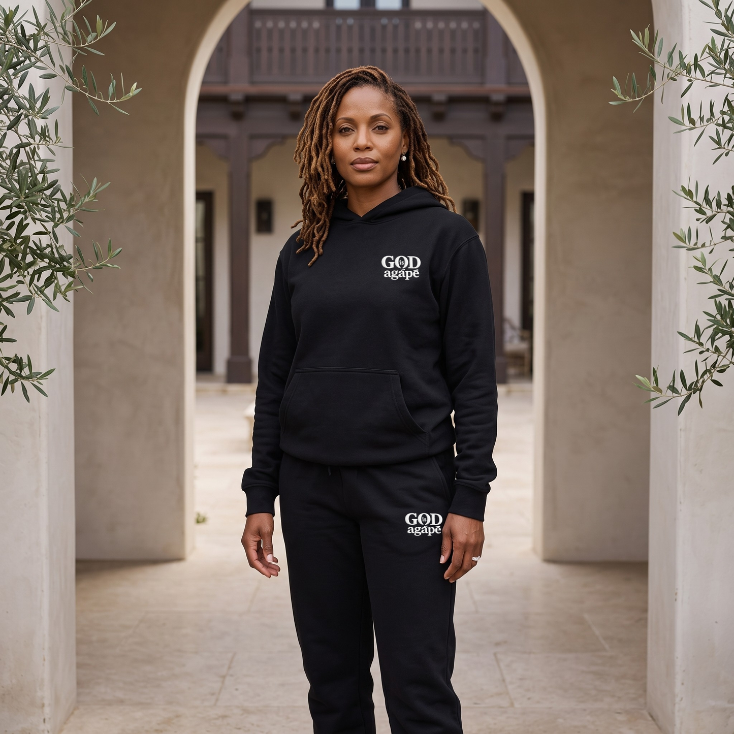 God Is Agápē — Covenant Set, Women's Fit (Black)