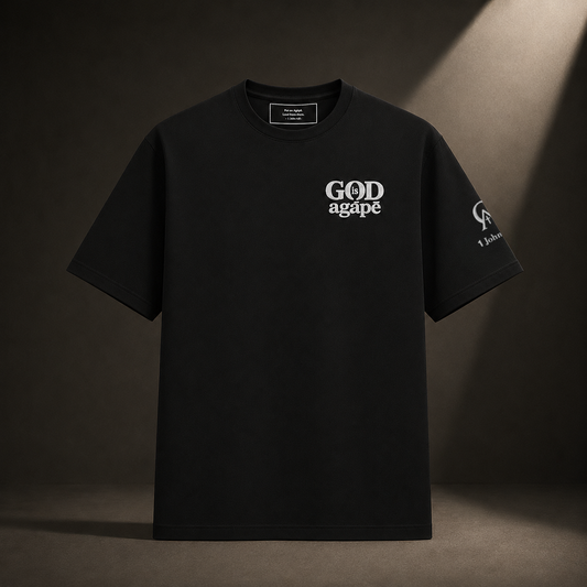 God Is Agápē — Standard Tee (Black)