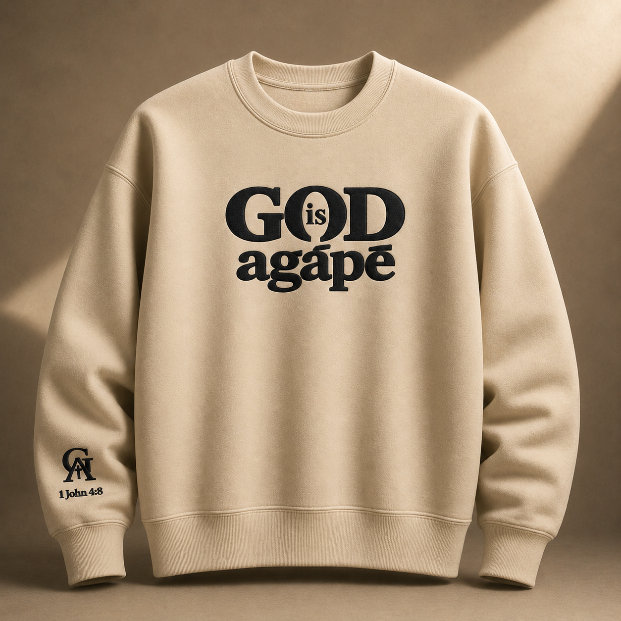 God Is Agápē — Steadfast Crew (Sand)