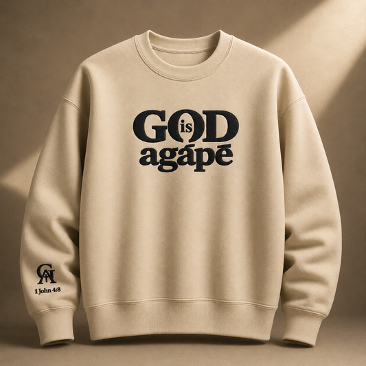God Is Agápē — Steadfast Crew (Sand)