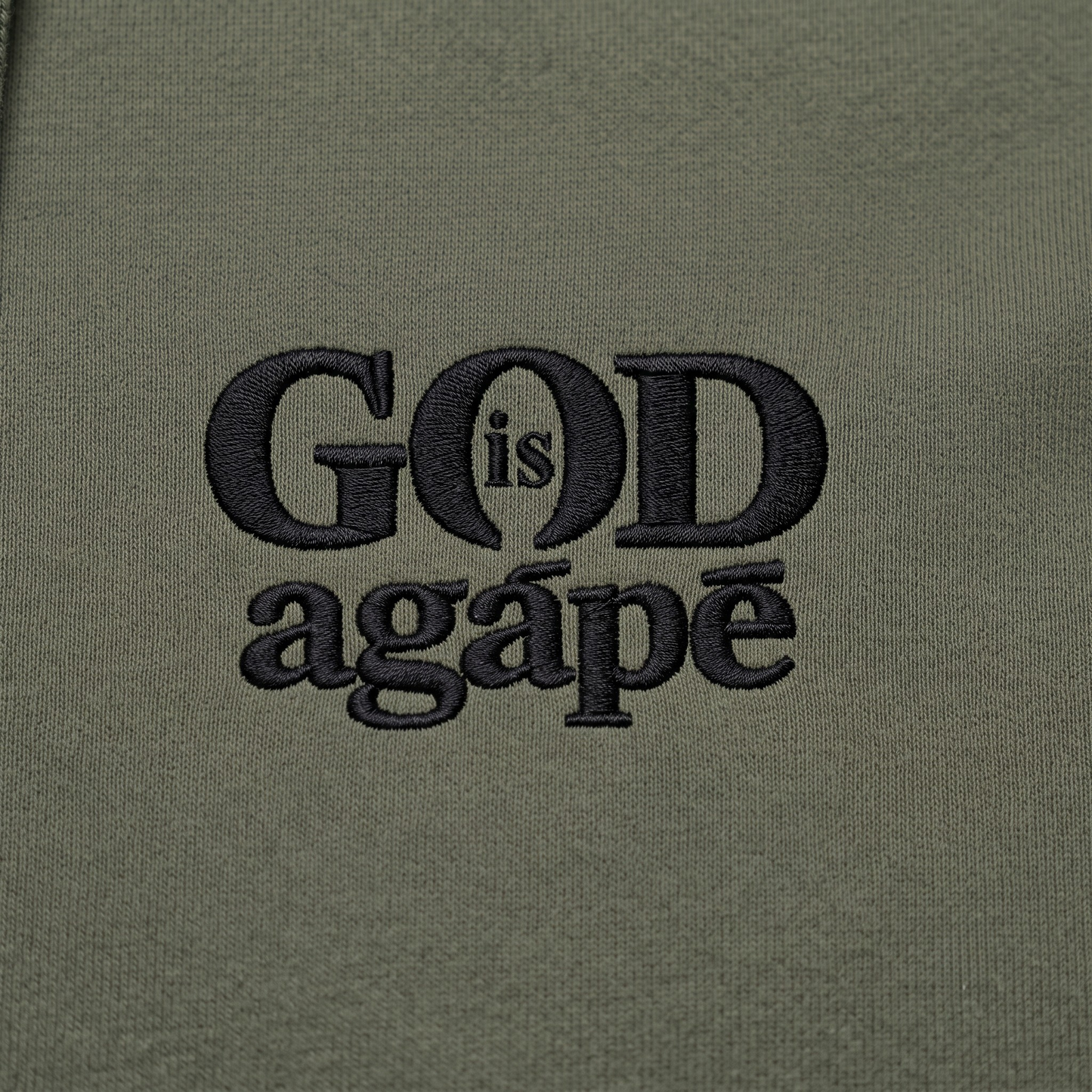 God Is Agápē — Covenant Hoodie, Oversized (Olive)