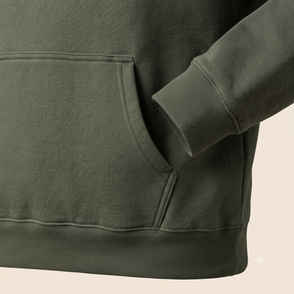 God Is Agápē — Covenant Hoodie, Oversized (Olive)