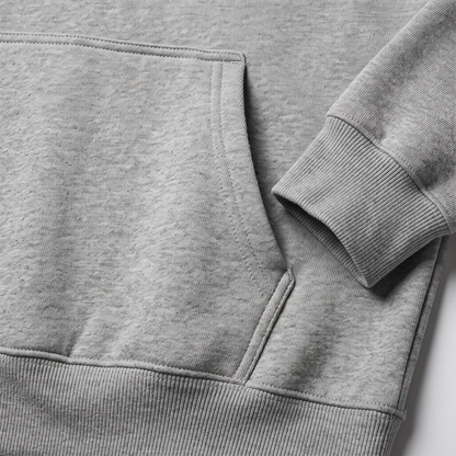 God Is Agápē — Covenant Hoodie, Oversized (Athletic Grey)