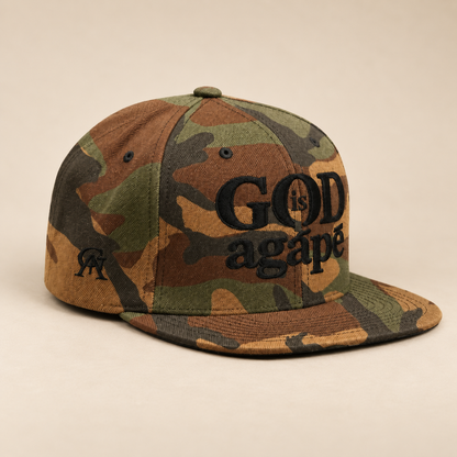 God Is Agápē Classic Snapback - Camo