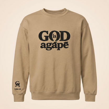 God Is Agápē — Steadfast Crew (Sand)