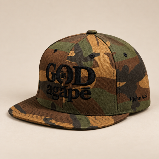 God Is Agápē Classic Snapback - Camo