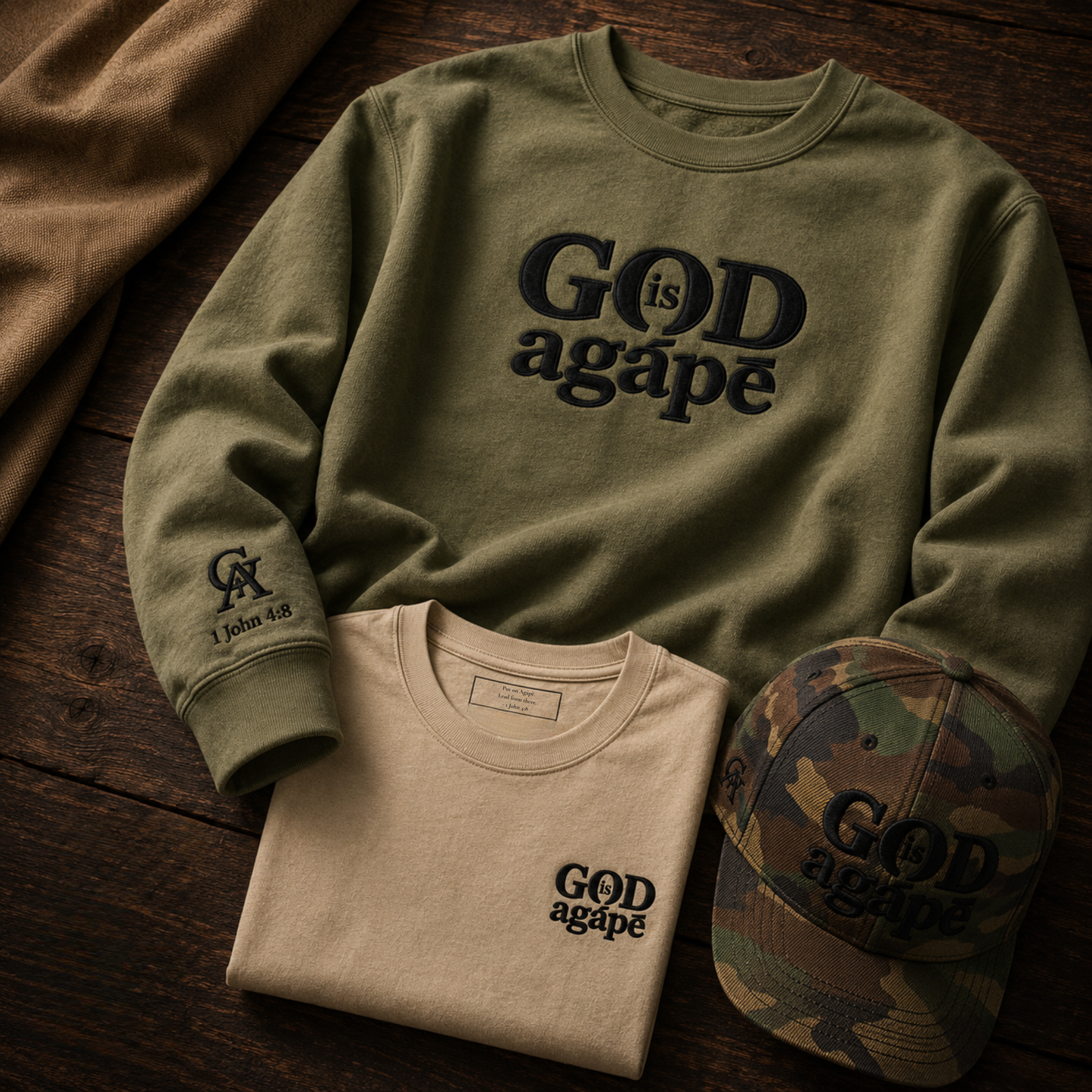 God Is Agápē — Steadfast Set (Olive)