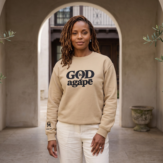 God Is Agápē — Steadfast Crew (Sand)