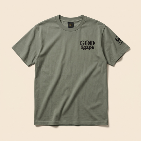 God Is Agápē — Standard Tee (Olive)