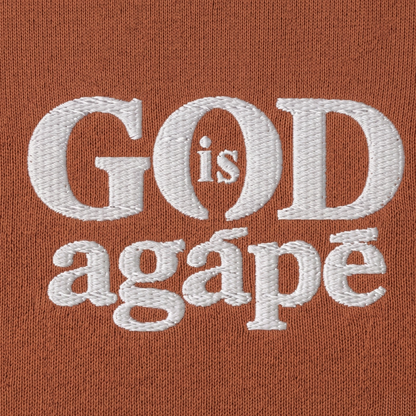 God Is Agápē — Covenant Hoodie, Oversized (Clay)