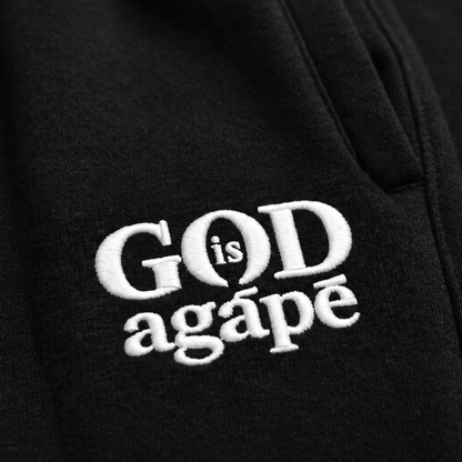 God Is Agápē — Covenant Track Pant, Women’s Fit (Black)
