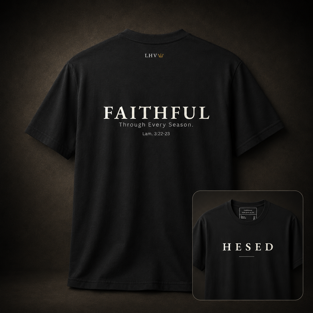 God Is Agápē — Hesed Tee (Black)